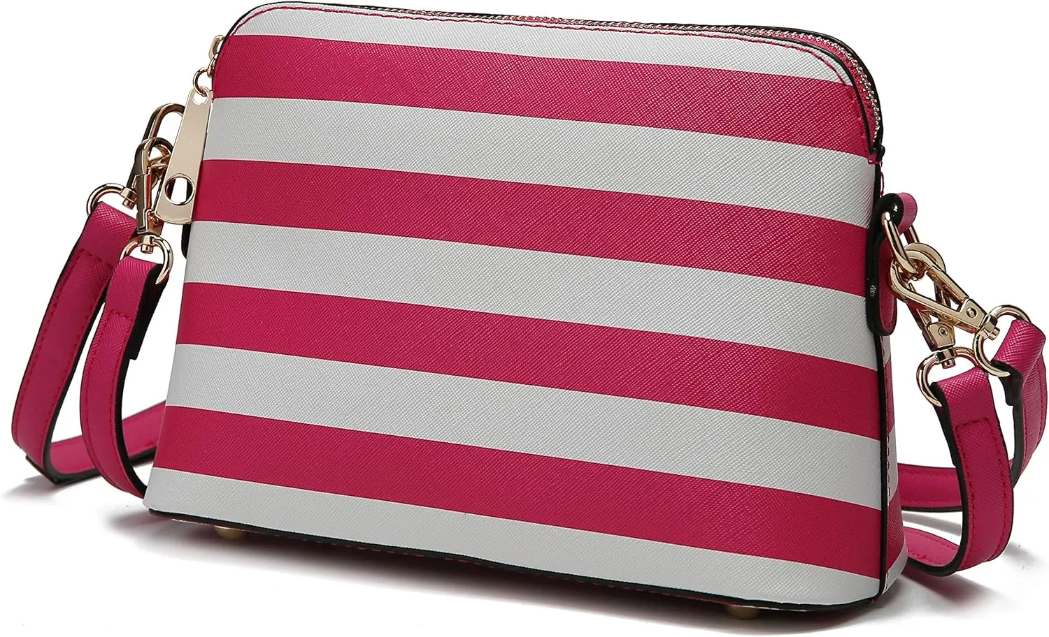 MKF Crossbody Bag for Women – PU Leather Pocketbook Handbag – Designer Side Messenger Purse, Shoulder Crossover