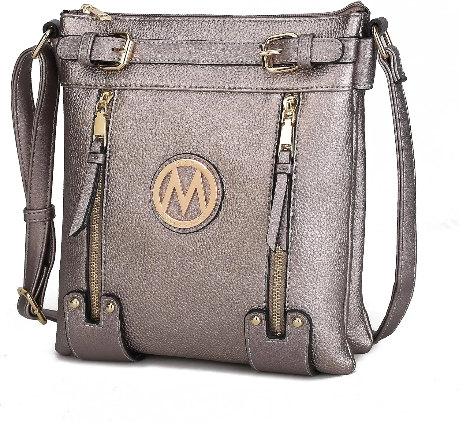 MKF Crossbody bag for women Vegan leather Crossover Designer messenger Purse
