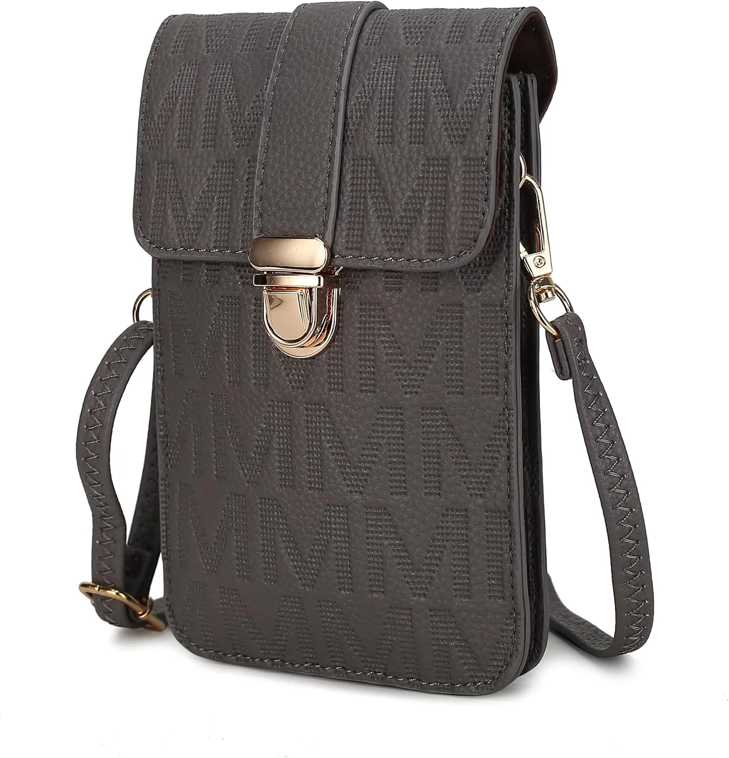 MKF Small Crossbody Cell Phone Purse Wallet for Women – PU Leather Cellphone Bag – Case with Shoulder Strap