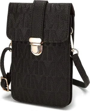 MKF Small Crossbody Cell Phone Purse Wallet for Women – PU Leather Cellphone Bag – Case with Shoulder Strap