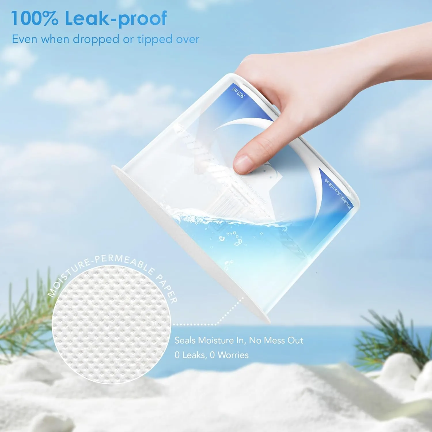Moisture Absorbers 6 Pack, Fragrance-Free Closet Dehumidifier for Bathroom, Car ＆ Basement, 10.5 oz Refillable Humidity Absorber Boxes
