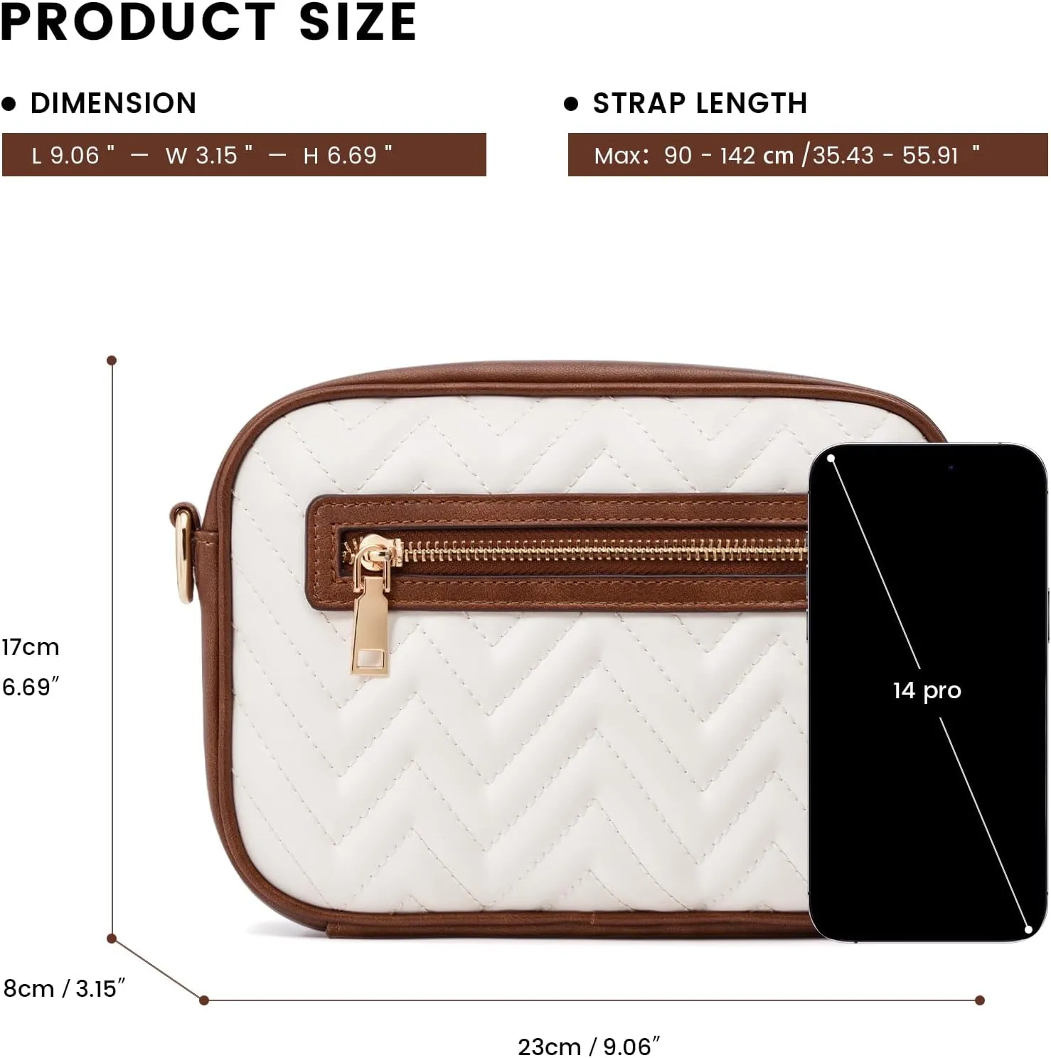 molshine Quilted Crossbody Bags for Women, Small PU Leather Crossbody Shoulder Handbag with Adjustable Wide Strap DLK0045