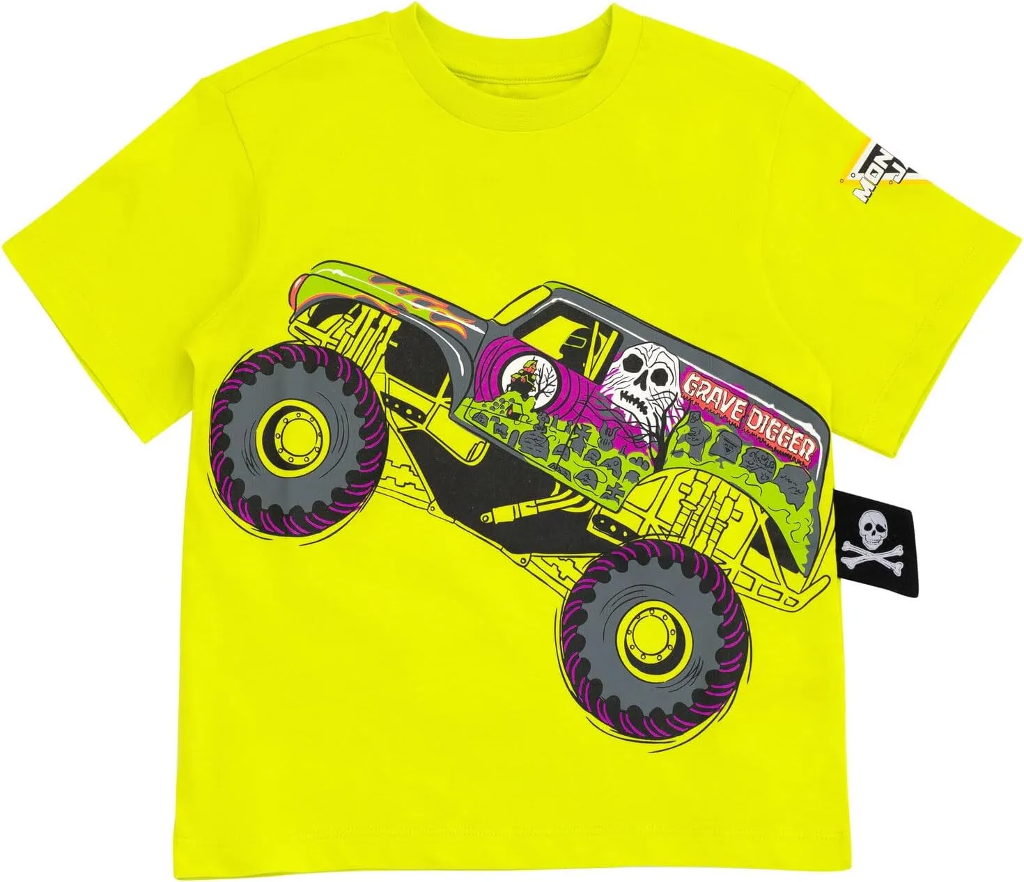 Monster Jam T-Shirt Toddler to Little Kid Grave Digger El Toro Loco Megalodon