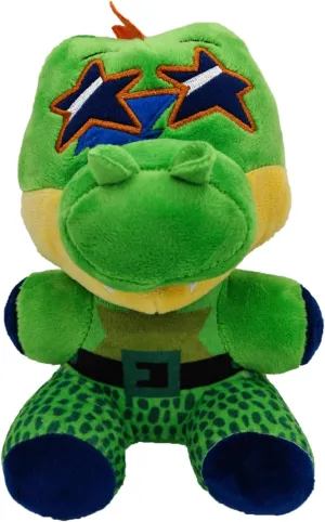 Montgomery Gator Plush Toy, FNAF plushies Toy, Security Breach FNAF All Character Stuffed Animal Doll Children's Gift Collection,8”