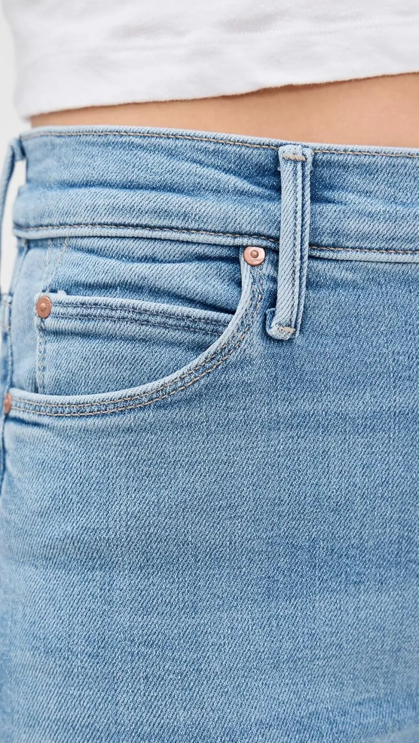 MOTHER Women's Mid Rise Dazzler Ankle Fray Jeans
