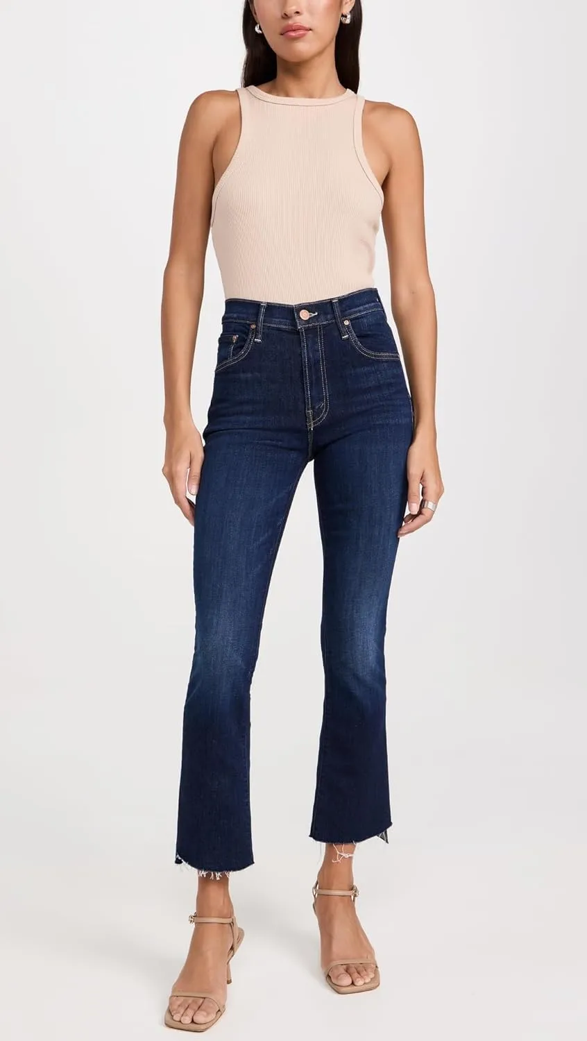 MOTHER Women's The Insider Crop Step Fray Jeans