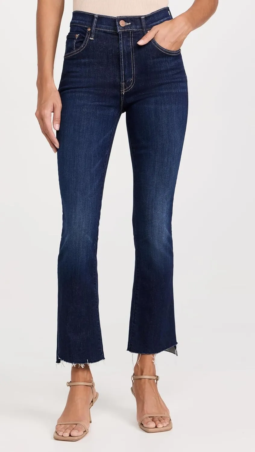 MOTHER Women's The Insider Crop Step Fray Jeans