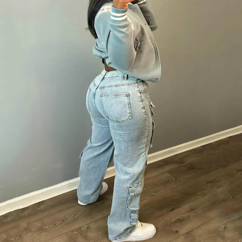 Multi-pocket Cargo Jeans