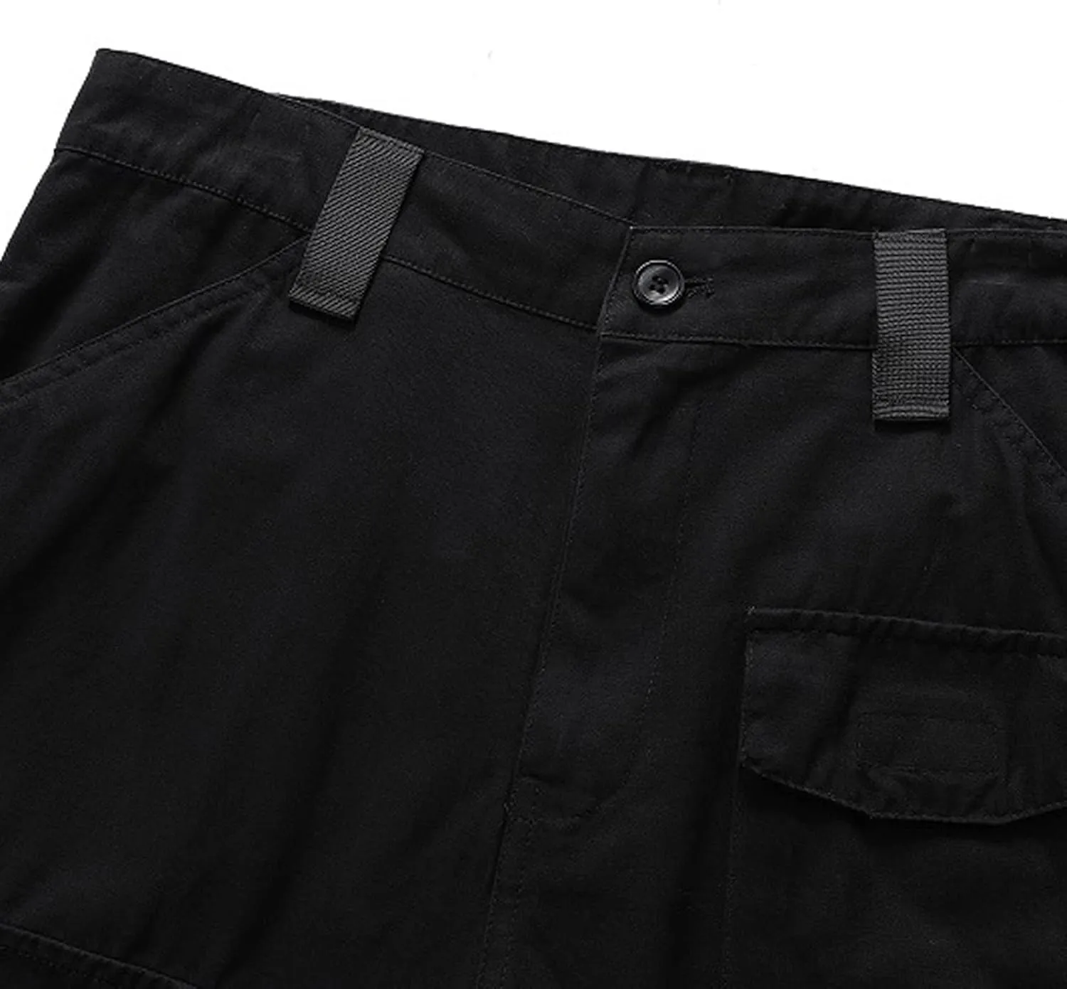 Muscularfit Cotton Mens Shorts Regular Big and Tall Multi Pockets Cargo Shorts 7" Inseam Summer Casual Sport Tooling Shorts