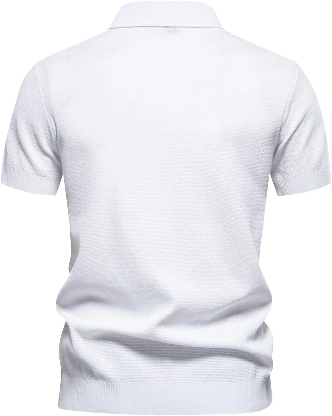 Muscularfit Henley Shirts for Men 2024 Summer Short Sleeve Knit Cotton Shirt Loose Fit Business Work Casual Pullover Shirts
