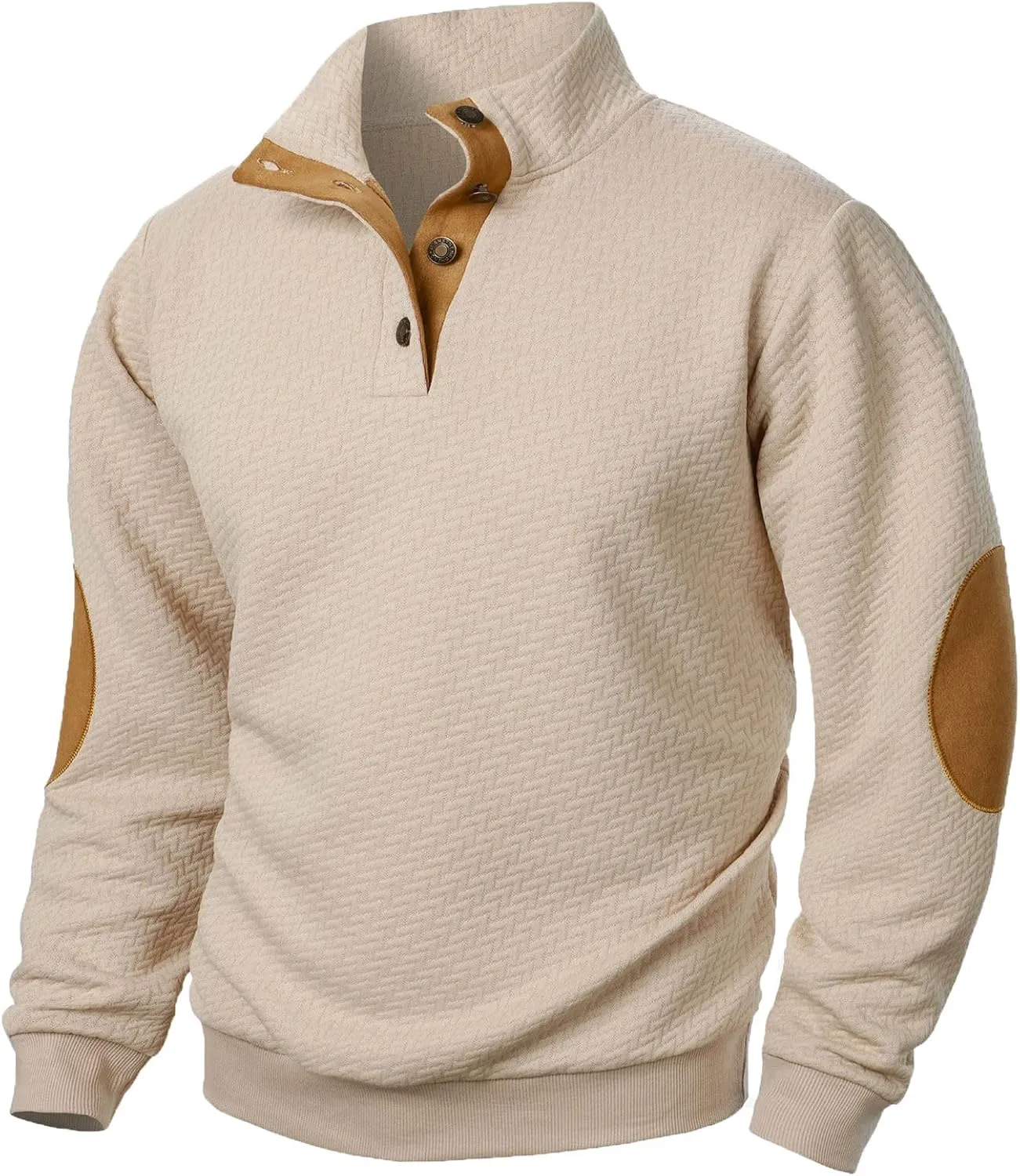 Muscularfit Men's Casual Button-Down Shirts Long Sleeve Vintage Pullover Tops Loose Fit Gym Workout Tee Tops Outfits Clothes