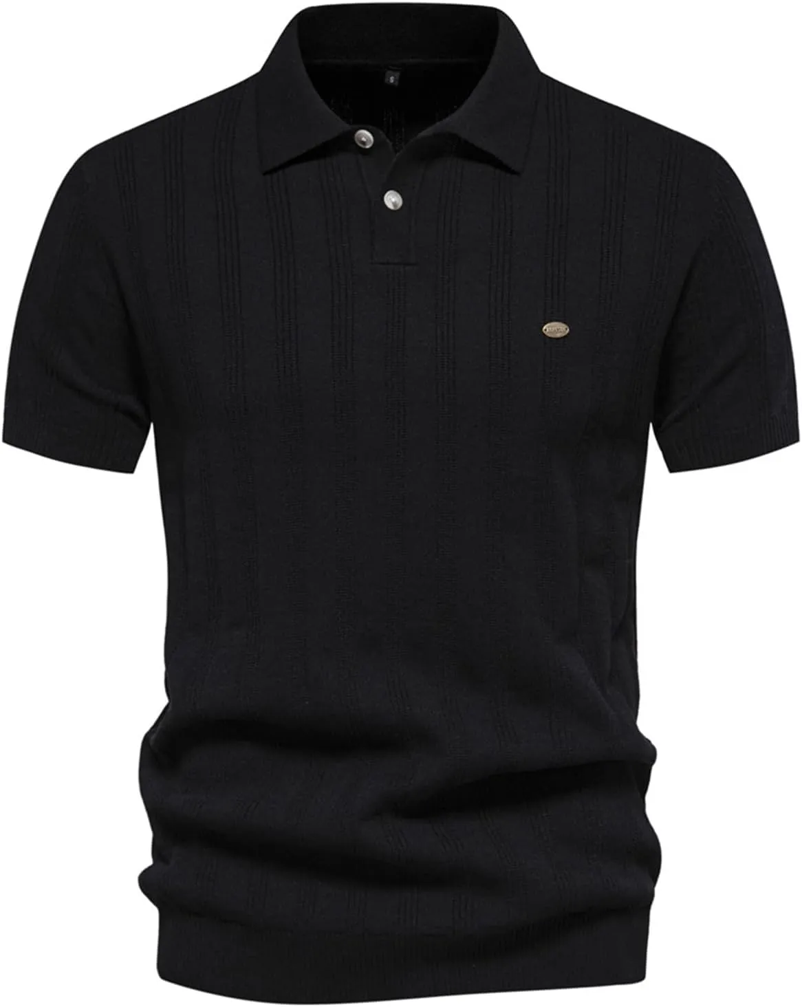 Muscularfit Men's Henley Shirts Slim Fit Short Sleeve Knit Cotton Button Down Shirt Business Casual Shirt Trendy Clothes 2024