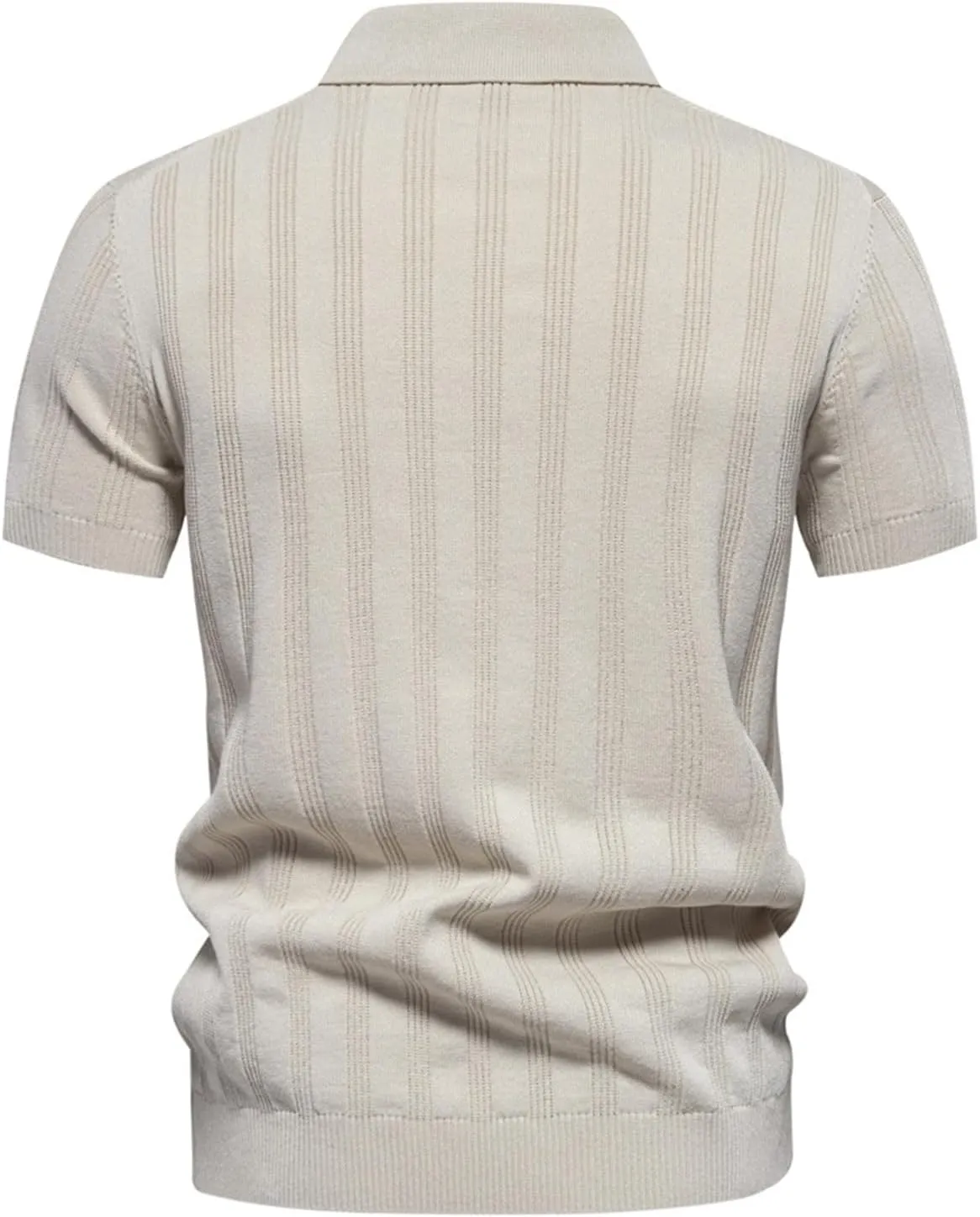 Muscularfit Men's Henley Shirts Slim Fit Short Sleeve Knit Cotton Button Down Shirt Business Casual Shirt Trendy Clothes 2024