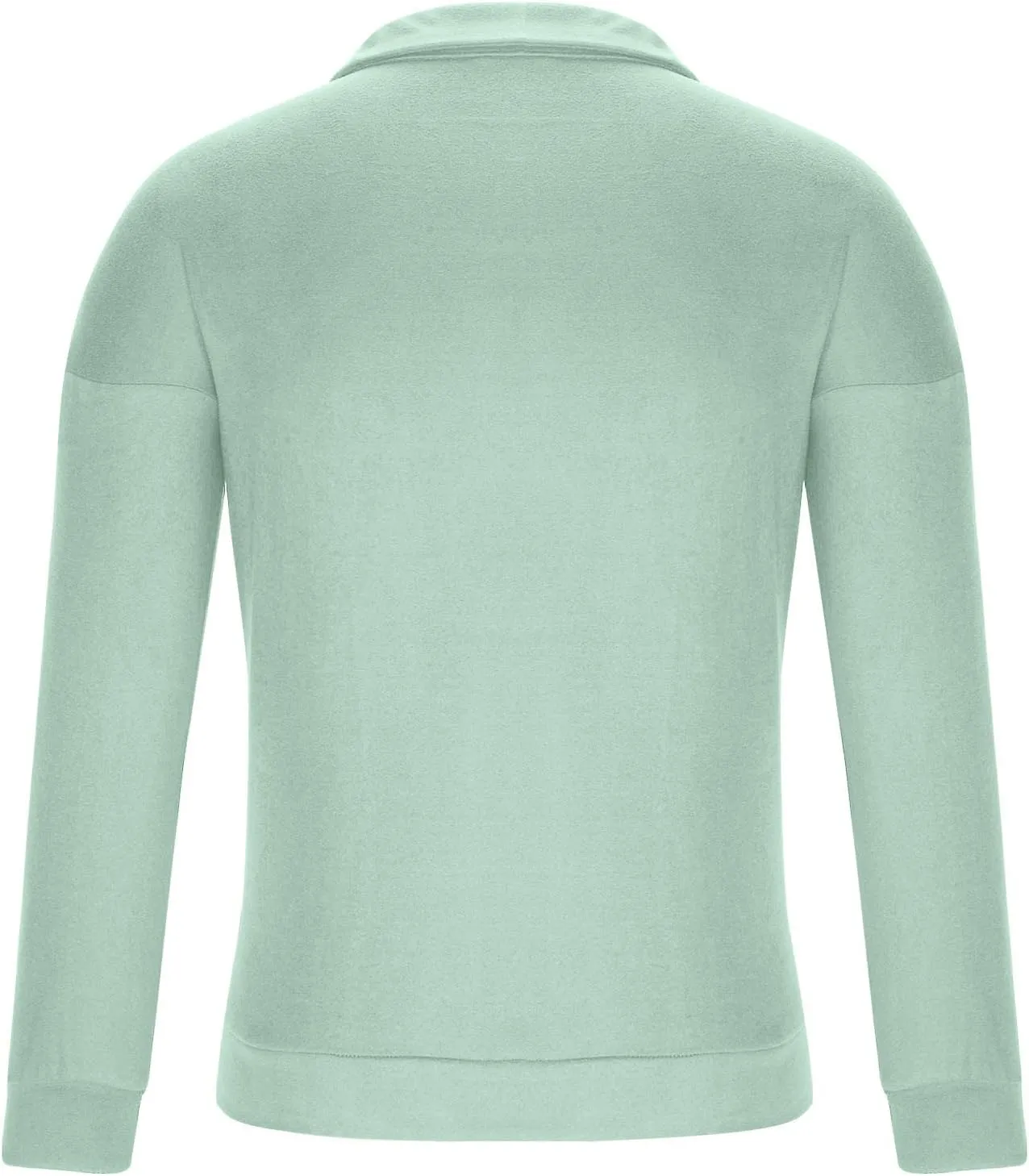 Muscularfit Mens Shirts Casual Long Sleeve Solid Button Down T-Shirts Lightweight Collar Polo Shirt Loose Pullover Henley Tee