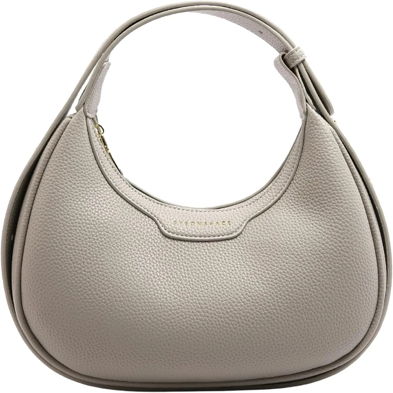 MYHOZEE Crescent Shoulder Bag for Women Leather Crossbody Hobo Purse Adjustable Strap Clutch Handbag