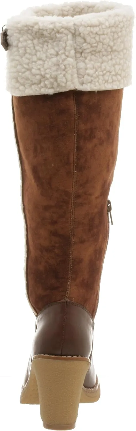 Naughty Monkey Women's Snug L Up Boot with Stacked Heel
