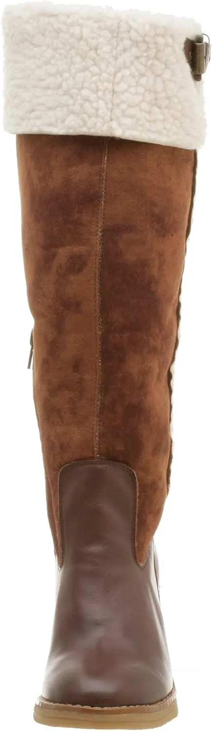 Naughty Monkey Women's Snug L Up Boot with Stacked Heel