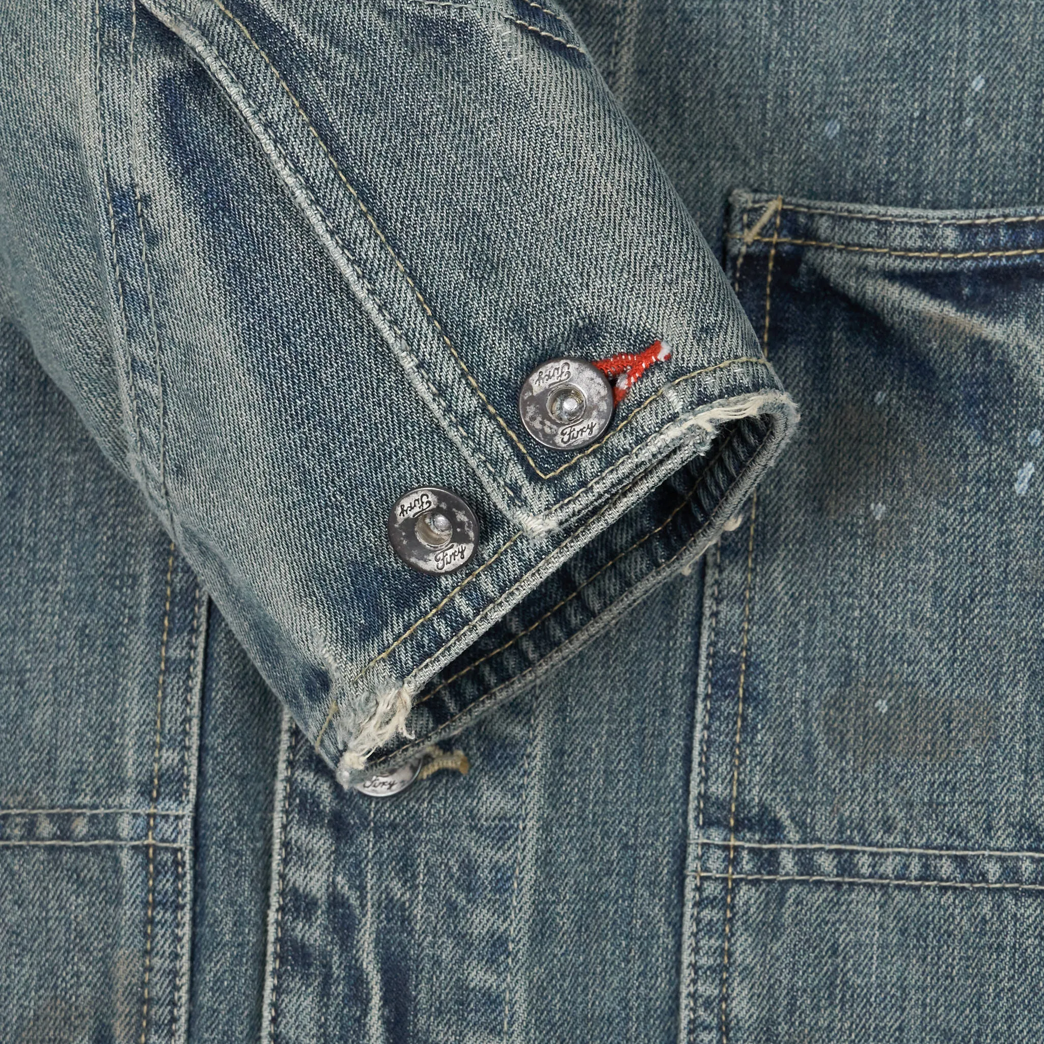 Neighborhood Coverall Distressed Work-Jacket