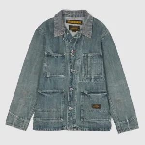 Neighborhood Coverall Distressed Work-Jacket