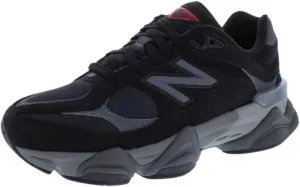 New Balance 9060 Big Kids Shoes (Black Castlerock, 6)