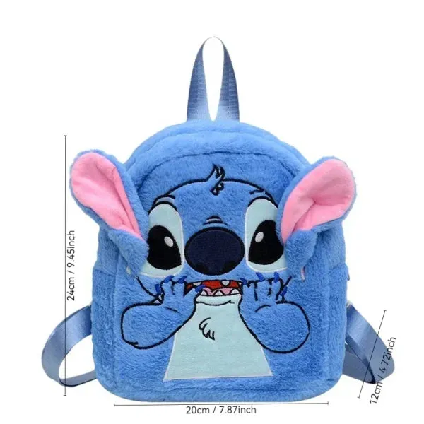 New Disney Plush Stitch Backpack - Large-Capacity Cartoon Bag