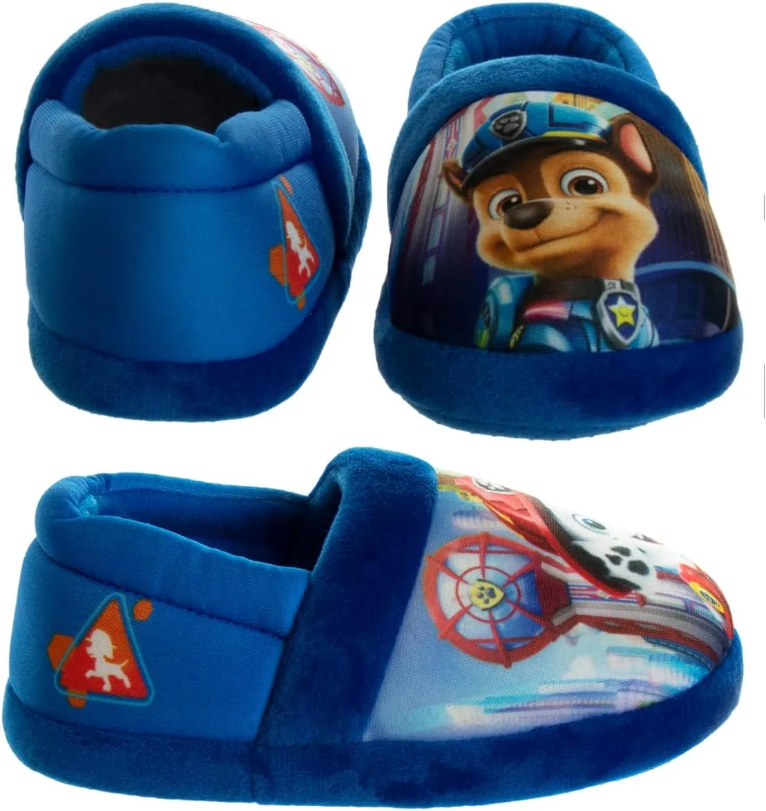 Nickelodeon Paw Patrol and SpongeBob Squarepants Slippers - Sponge Bob Chase Marshall Slipper Sandals - Plush Lightweight Warm indoor Comfort Soft Aline House Sandal (Toddler/Little Kid/Big Kid)