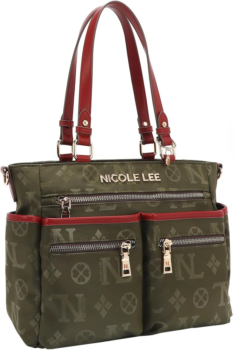 Nicole Lee Tote Bag, Multiple Pockets, Adjustable Strap Included