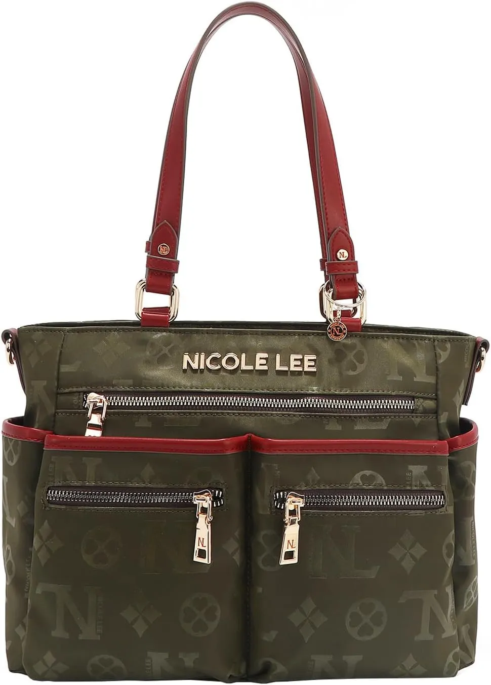 Nicole Lee Tote Bag, Multiple Pockets, Adjustable Strap Included
