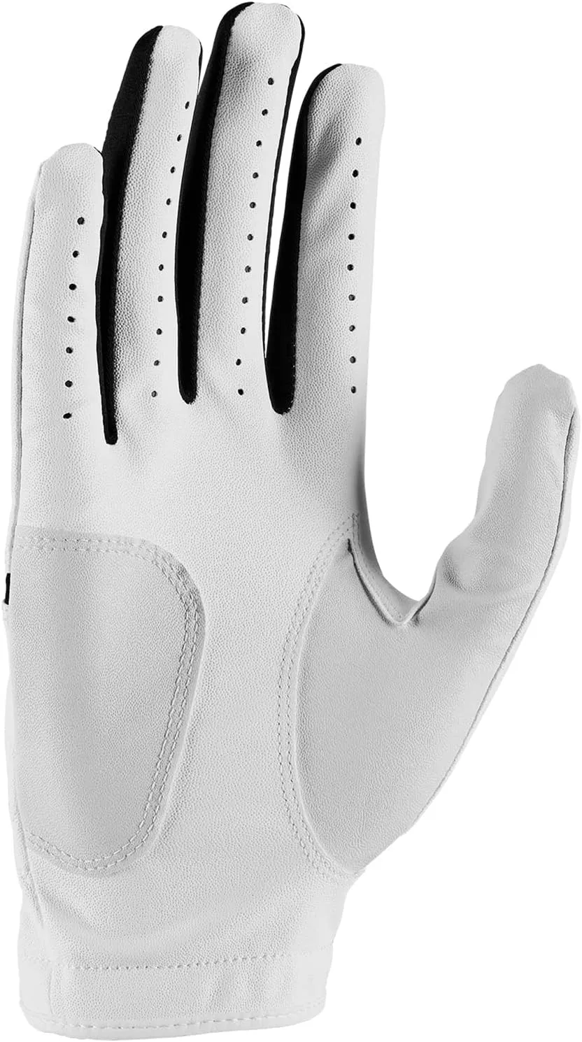 Nike Dura Feel X Golf Glove for Right Hand White | White | Black Large