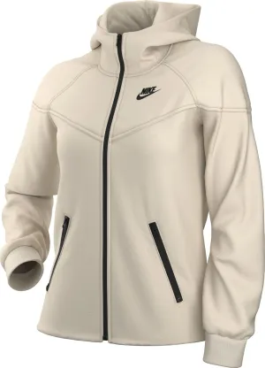 Nike Sportswear Tech Fleece Windrunner Women's Full-Zip Hoodie (FB8338-110, Pale Ivory/Black)