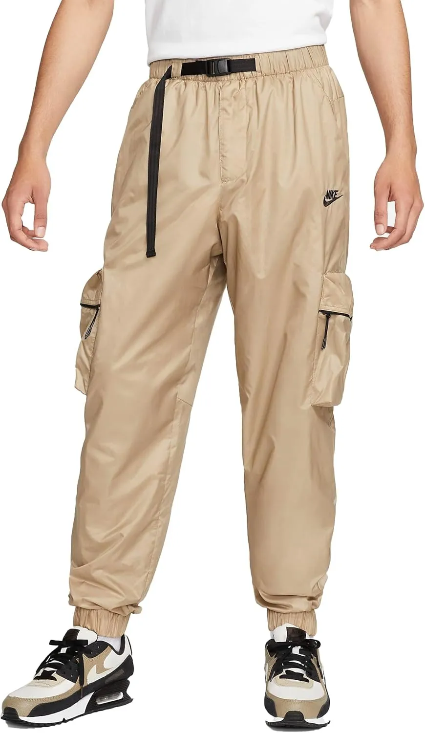 Nike Tech Men's Lined Woven Pants (Khaki/Black, FB7911-247) Size Medium