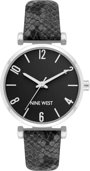 Nine West Women's Snake Pattern Strap Watch