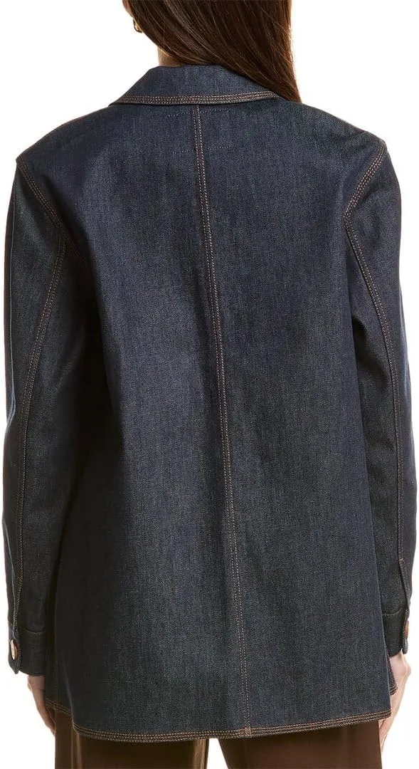 Notched Collar Chore Jacket