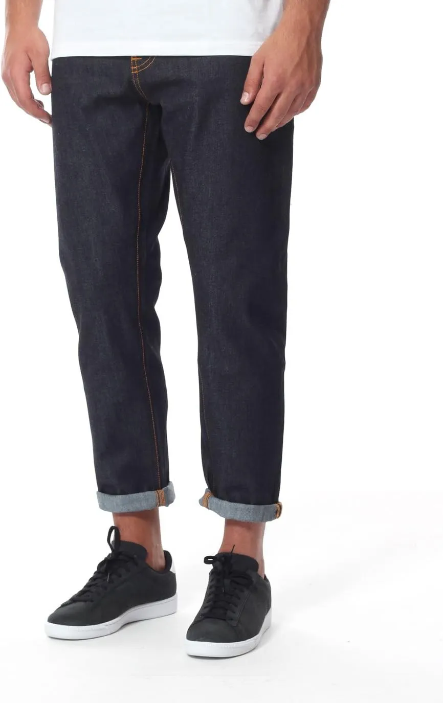 Nudie Jeans Men's Brute Knut Jean in Dry Navy Comfort