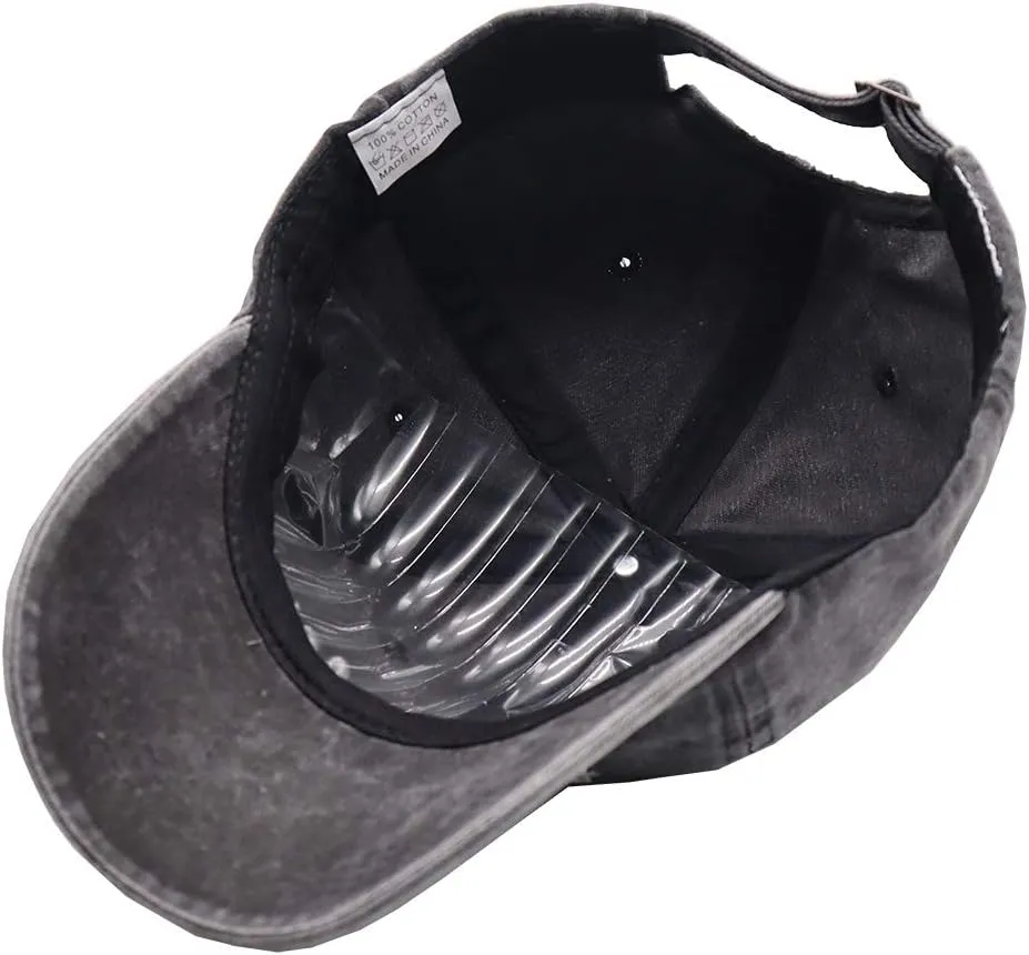 OASCUVER Printed Lake Life Hat Distressed Cotton Adjustable Beach Life Unisex Baseball Cap