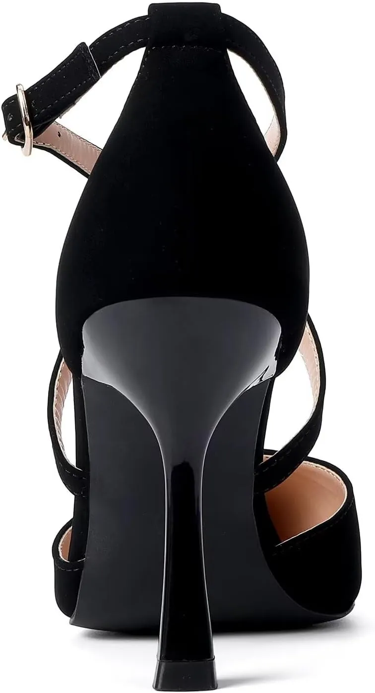 Odisen Women's Closed Toe Heels Pumps
