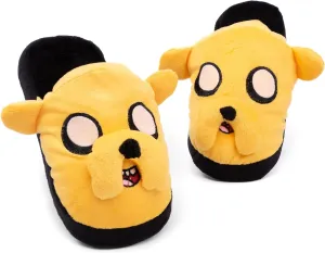 Official Adventure Time Jake Kids' Plush Cartoon Slippers - Unisex, Yellow, Big Kid, Christmas