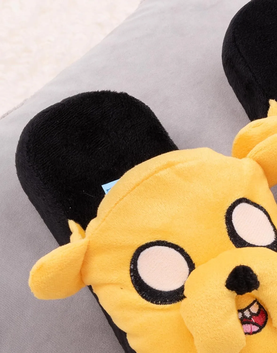Official Adventure Time Jake Kids' Plush Cartoon Slippers - Unisex, Yellow, Big Kid, Christmas