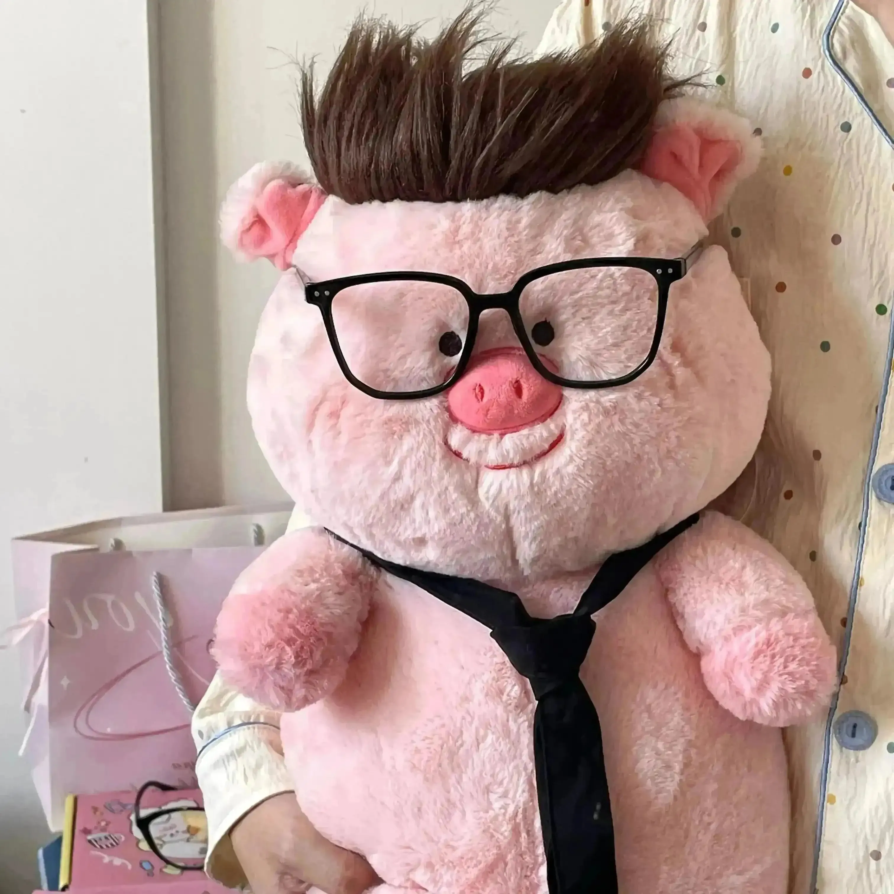 Oinktavia Happy Pig Plushie (43 cm)