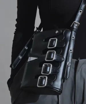 Original Design Fashion Leather Button Decorated Crossbody Bag MM046