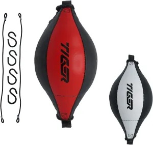 Original Leather Double End Dodge Speed Ball Boxing Floor to Ceiling Punching Bag MMA