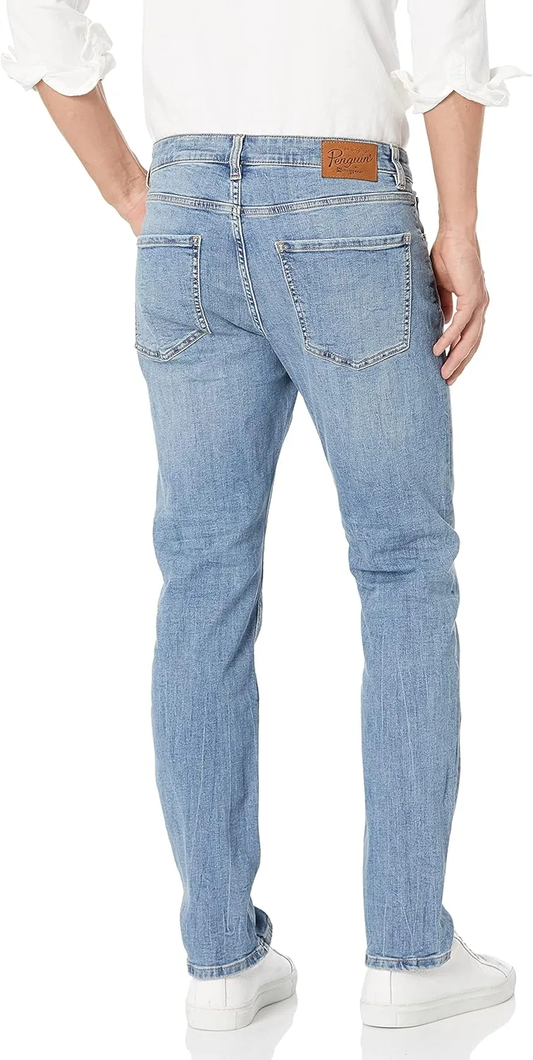 Original Penguin Men's Vintage Indigo Slim Fit 5-Pocket Denim Pant