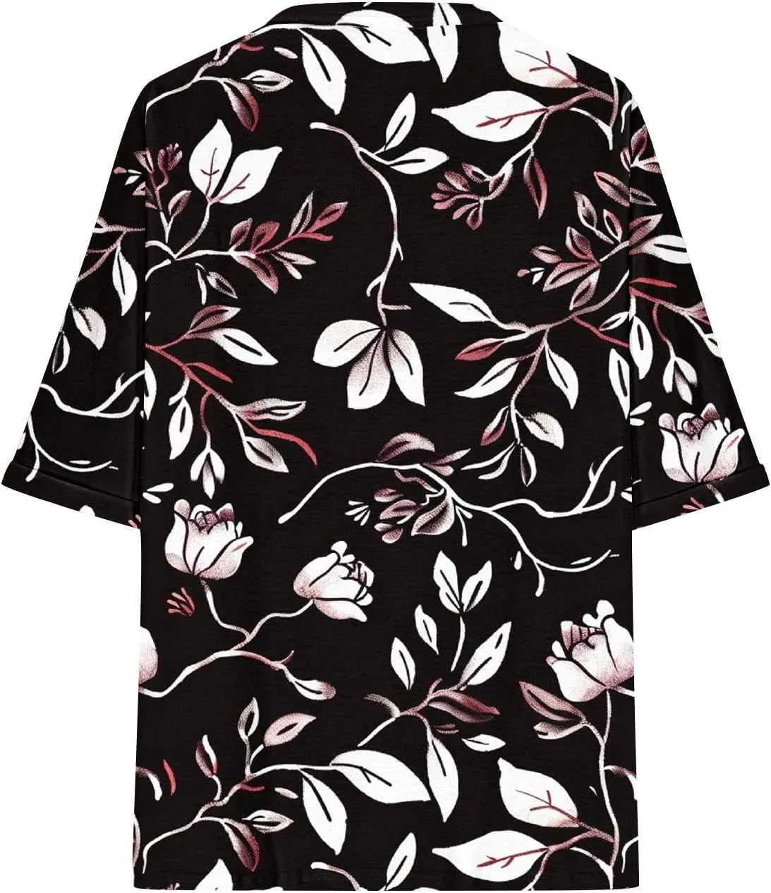 Oversized Tshirts for Women Casual Short Sleeve Crew Neck Blouse Tops Fashion Floral Print Graphic T-Shirts