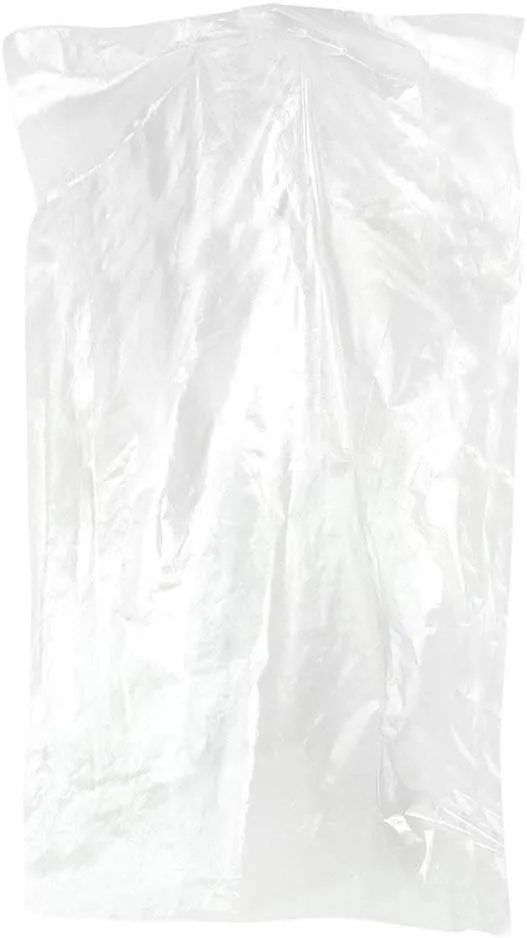 Pack of 100 Garment Bag, Transparent Suit Bag,Clothing Dust Cover, Gown and Dress Storage Bag (60×90cm)