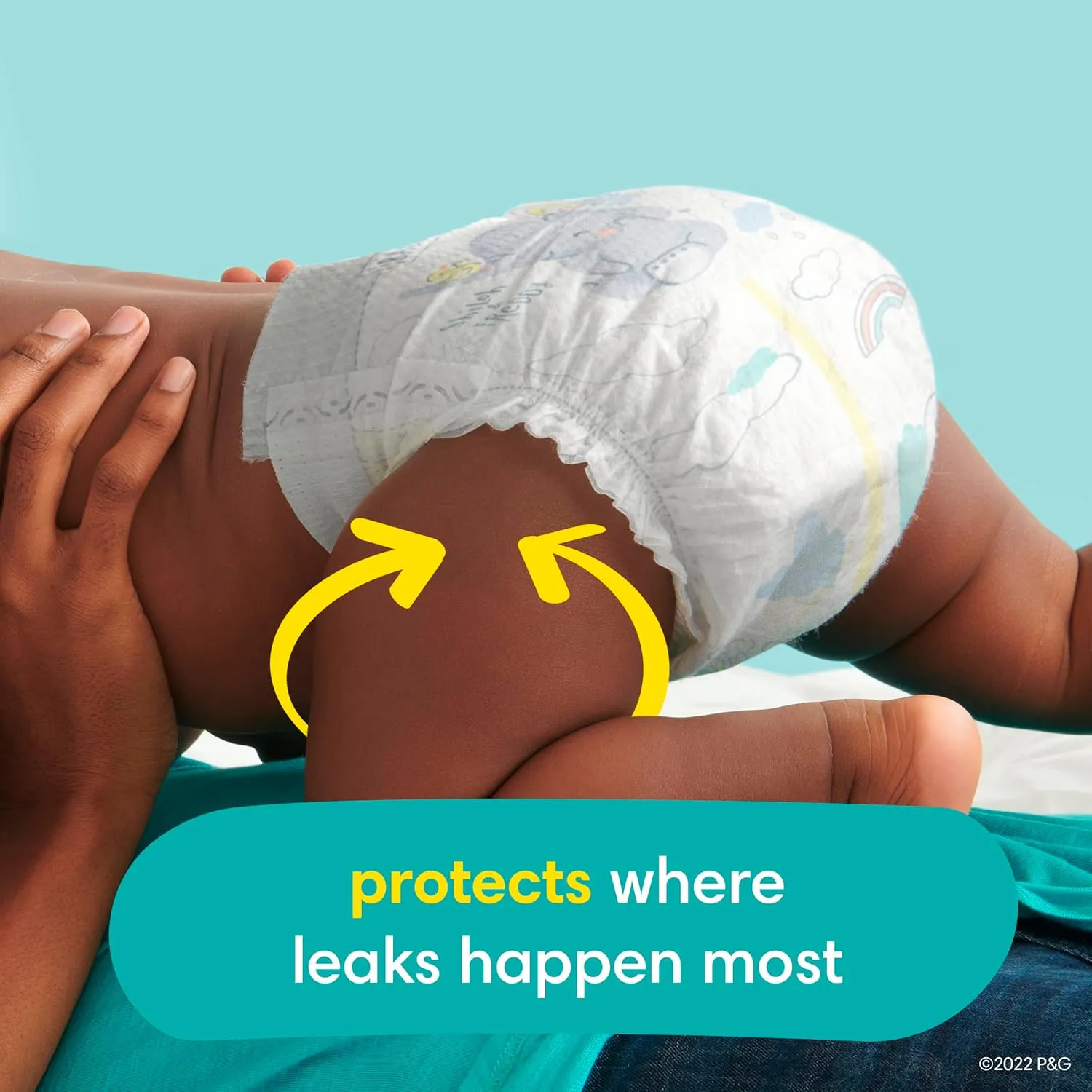 Pampers Swaddlers Disposable Baby Diapers Size 4, 2 Month Supply (2 x 150 Count) with Sensitive Water Based Baby Wipes 12X Multi Pack Pop-Top and Refill (1008 Count)