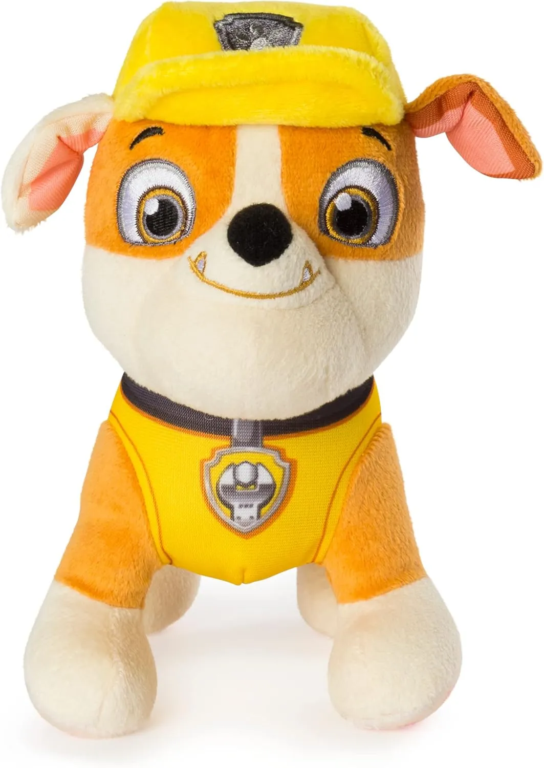 Paw Patrol – 8” Rubble Plush Toy, Standing Plush with Stitched Detailing, for Ages 3 and up