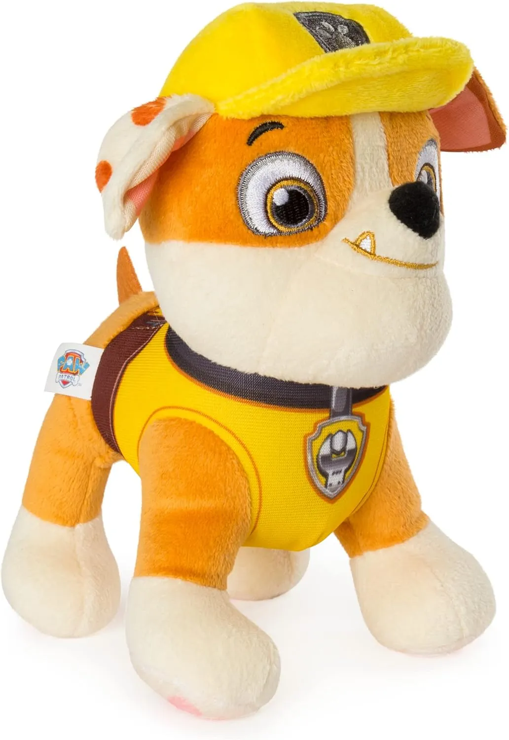 Paw Patrol – 8” Rubble Plush Toy, Standing Plush with Stitched Detailing, for Ages 3 and up