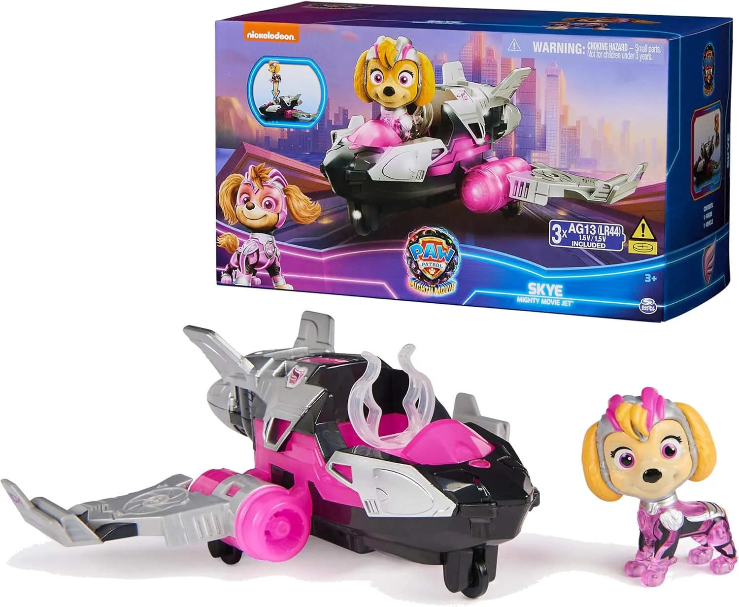 Paw Patrol Skye Squish Plush, Official Toy from The Hit Cartoon, Squishy Stuffed Animal for Ages 1 and Up, 8”