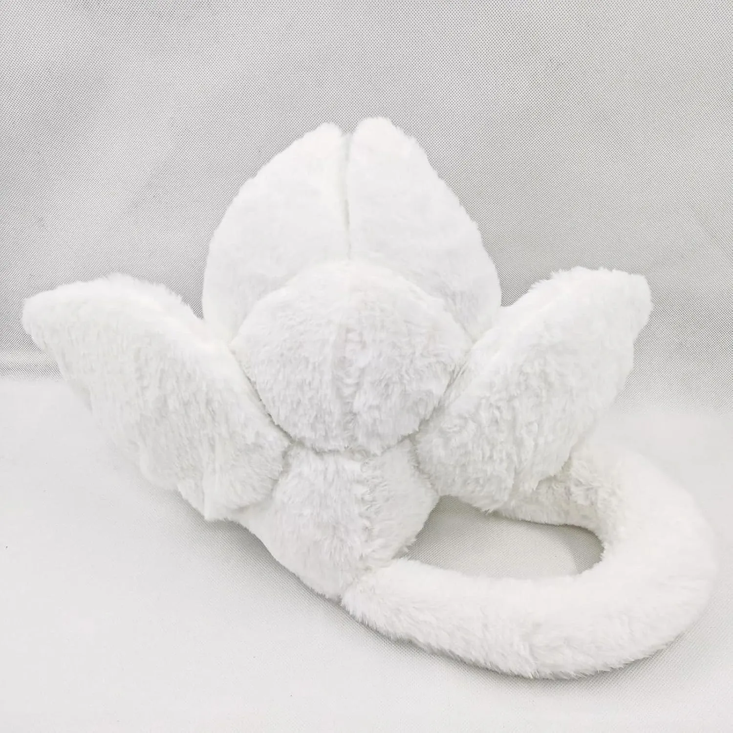 PEACH CAT Cute White Bat Bunny Plush Pillow Kawaii Bat Rabbit Stuffed Animal for Kids 16"