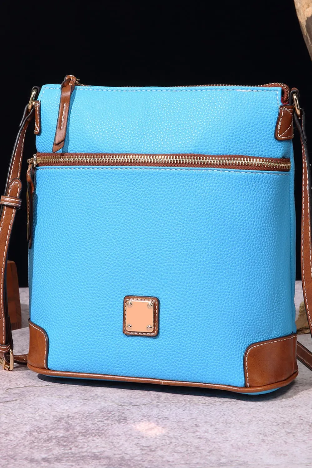 Pebbled Leather Crossbody Bag